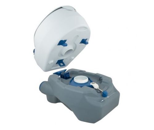 VIDAXL Toilette portable de camping Gris 20+10 L pas cher 