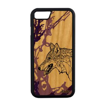 coque iphone 8 silicone loup