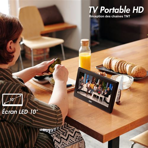 TV Portable TNT HD 10 – August DA100D – Petite Télévision LED