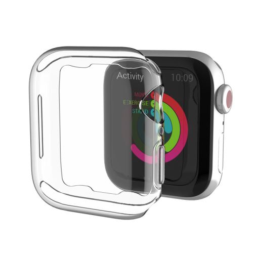 [2Pcs]Coque de protection en TPU Ultra-mince pour Apple Watch Series 4/5 44mm - Transparent