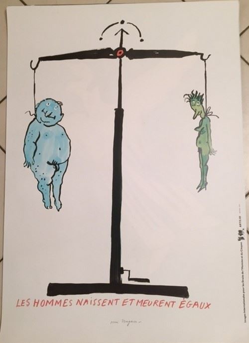 ARTIS 89 Droits de l'Homme et du Citoyen - 60x84 cm - AFFICHE / POSTER
