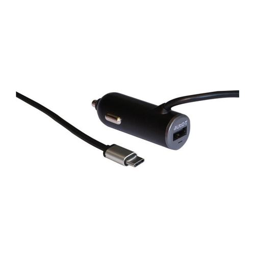 AUTO-T Kit Chargeur USB + connecteur TYPE C - 12 / 24V