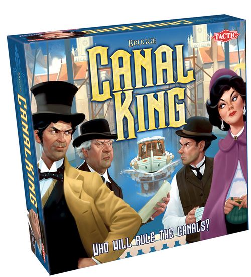Tactic jeu de société Canal King Bruges en carton de 179 pièces