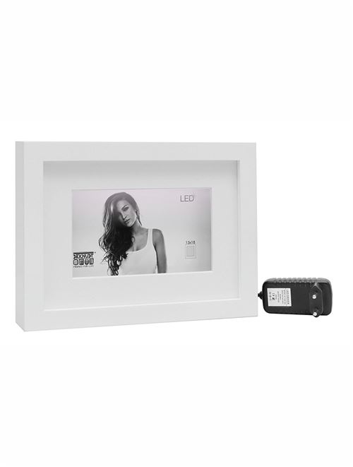Deknudt Cadres Photo, Bois, Blanc, 13 x18 cm