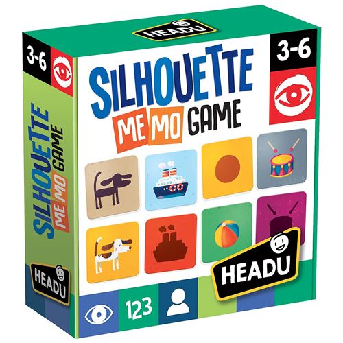 headu – Silhouette memogame, Multicolore (1)