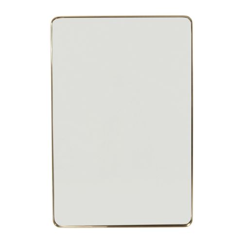 Miroir Curve rectangulaire laiton 120x80cm Kare Design