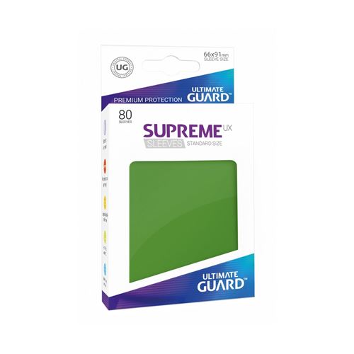 Ultimate Guard - 80 pochettes Supreme UX Sleeves taille standard Vert