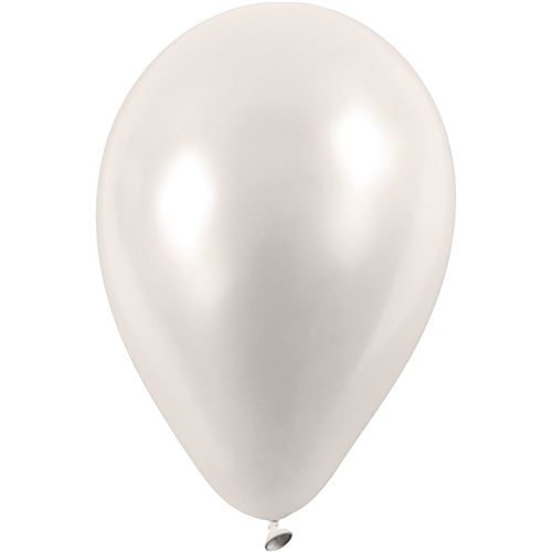 Creotime ballons pour hélium 10 pièces blanc cassé