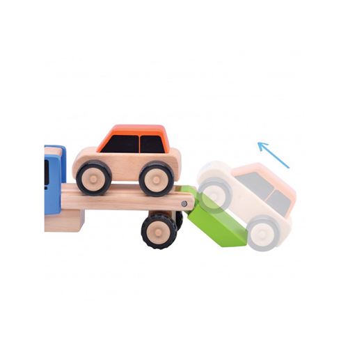 Camion transport de voiture et voiture