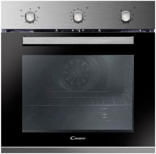 Candy Pop Evo FCP642X - Four - intégrable - niche - largeur : 56 cm - profondeur : 56 cm - hauteur : 59 cm - avec système auto-nettoyant - classe A+ - acier inoxydable