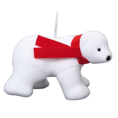 Ours a 4 pattes premier prix - 17x25x14 cm - blanc 5suj1160bc