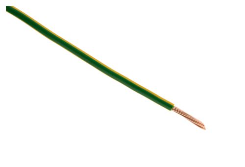 Fil d'alimentation électrique HO7V-R 10mm² Vert/Jaune - 200m