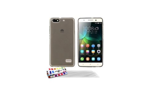 Coque + 3 Films HUAWEI HONOR 4C Glossy Hybrid Gris
