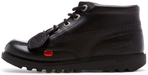Kickers Kick Hi Core Youth Cuir Ankle Bottes en Noir 1KF0000579BTW [UK 5 EU 38]