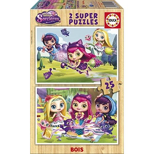 Educa borrás - 17229 - 2x25 bois mini sorcières -