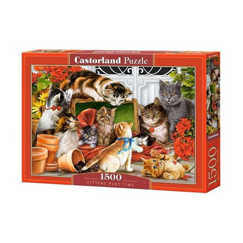 Puzzle 1500 Pièces : Kittens Play Time, Castorland
