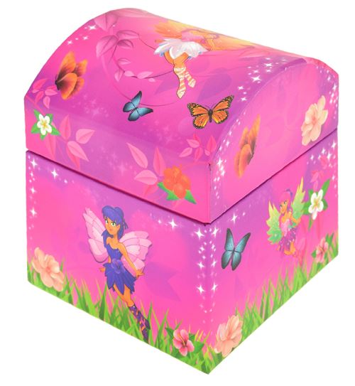 Toi-Toys boîte Fairiesà musique avec elfe 10 cm rose