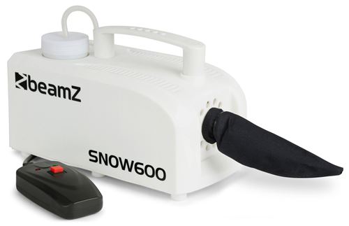 BeamZ SNOW600 - Machine à neige, effet flocons de neige très réaliste, ne laisse pas de traces au sol, télécommande filaire 5m