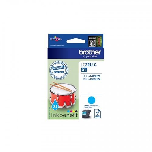 Brother LCLC22UC - XL - cyaan - origineel - inktcartridge