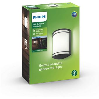Philips luminaire extérieur led applique avec détection bustan gris lumière  lumière blanc froid Applique murale 1648493P3 - Conforama