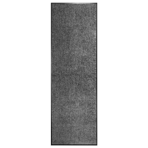 vidaXL Paillasson lavable Anthracite 60x180 cm
