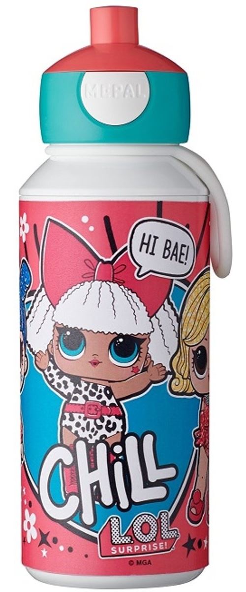 Rosti Mepal tasse à couvercle L.O.L. Surprise 400 ml rouge/blanc