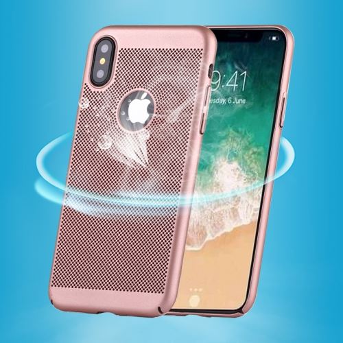 iPhone X Coque Protection Plastique Rose Géométrique ALS48190