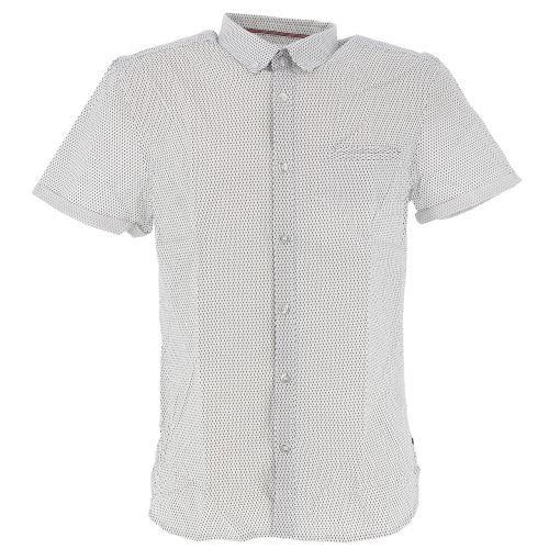 Chemise manches courtes Teddy smith Cut blanc mc shirt Blanc taille : L réf : 18118