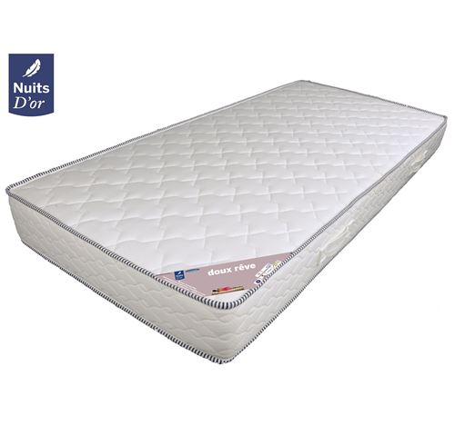 Nuits D'Or Doux Rêve Matelas Ferme Densité 30 Kg/M3 - 18 Cm + Oreiller À Mémoire De Forme Valeur 89 - 100x200