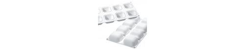 Moule silicone silikomart 8 carres bombes *gem 100