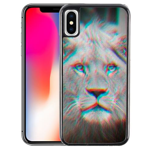 Coque pour iPhone XS lion 3d