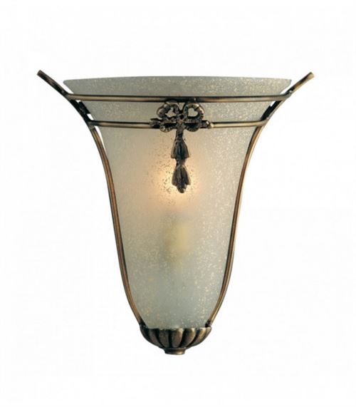 Applique verre scavo et bronze