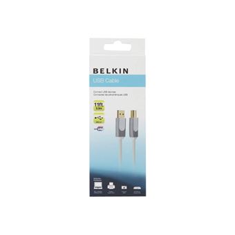 Belkin PRO Series - Câble USB - USB (M) pour USB type B (M) - USB 2.0 - 3 m