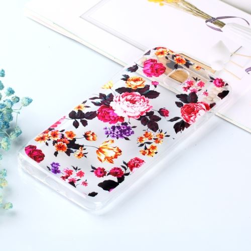 Galaxy J7 (2018) Coque Protection Tpu Fleurs Transparent Als90638