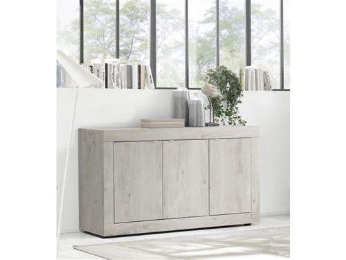 SUBLEEM Buffet 3 portes Basica chene pin clair