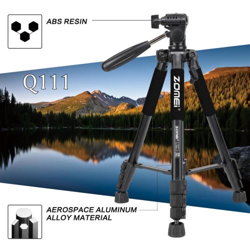 Portable ZOMEI Q111 Caméra Al-Alloy Trépied pour Canon Nikon Sony DV vidéo? AFSXT108