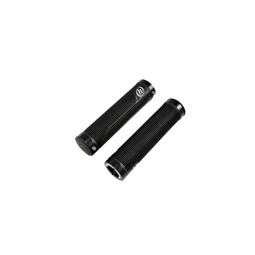Poignee velo herrmans rib lock on double kraton noir/noir 130mm (pr)