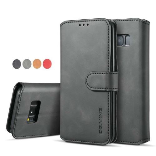 Coque Galaxy S8 Plus SM-G955F, Étui Housse Cuir Flip Portefeuille avec 3 emplacements Cartes de Case pour Samsung S8+ - Noir