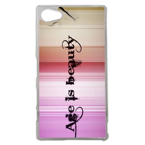 Coque L'age Est La Beauté Art Graphique Compatible Sony Z5 Compact Transparent