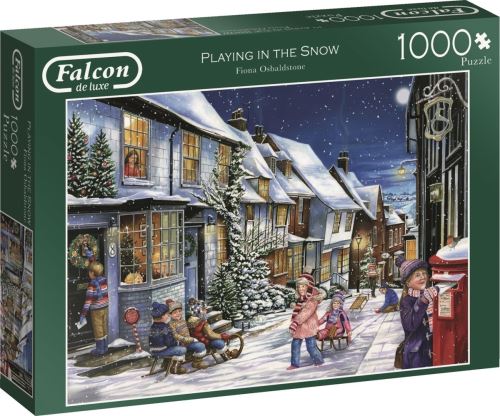 Jumbo puzzle Falcon Playing In The Snow1000 pièces