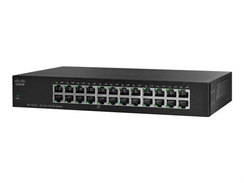 Cisco Small Business SF110-24 - switch - 24 poorten - onbeheerd - rack-uitvoering
