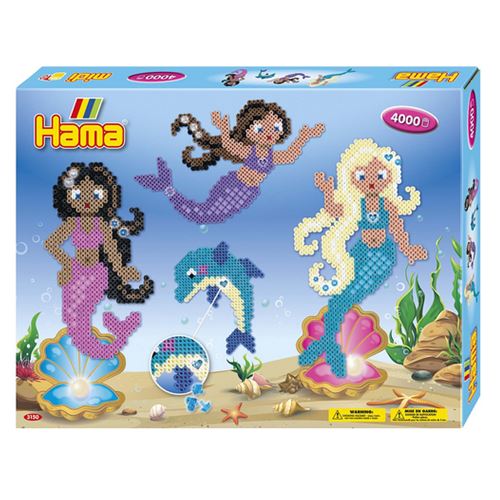 Hama- Mermaids Gift Box Perles &agrave; Repasser, 3150, Multicolore, Taille Unique