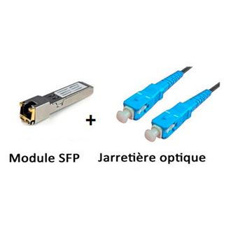 CONECTICPLUS Kit module minigbic sfp fibre + câble pour freebox v5 / v6 / mini 4k - 1