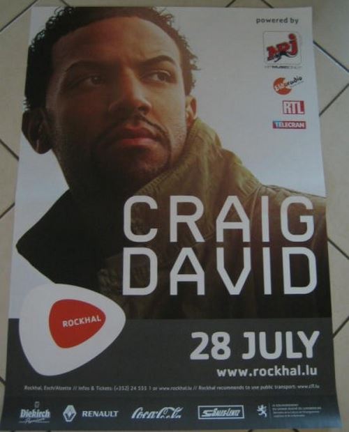Craig David - 60x84 cm - AFFICHE / POSTER