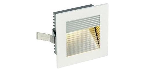 Spot LED encastrable LED intégrée SLV Frame Curve 113292 blanc chaud 1 W blanc