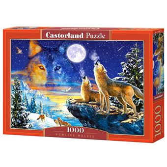 Castorland Jigsaw Howling Wolves 1000 pièces - 1