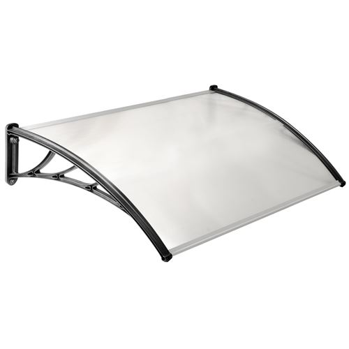 Auvent de porte marquise d'accueil 80X120 CM polycarbonate