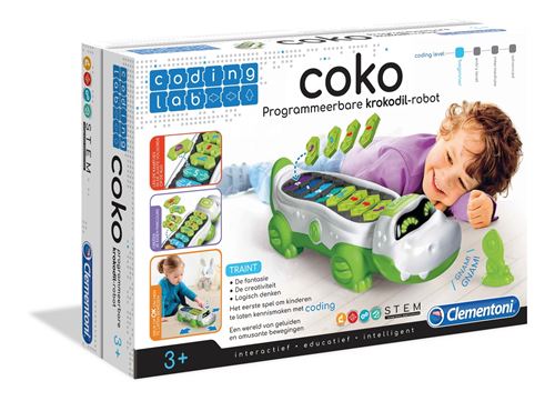Clementoni crocodile Cokorobot programmable vert/blanc