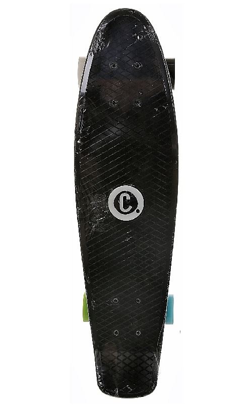 Choke skateboard Big JimNoir 71 cm polypropylène noir/vert/bleu