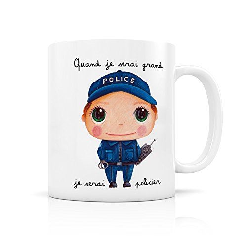 Mug « Quand je serai grand je serai policier »